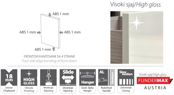 Elegance line američki plakar AP 180  O - Image 4